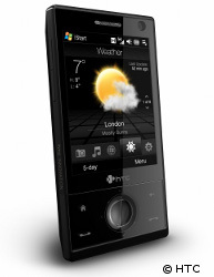 F&uuml;r Wetterempfindliche: Das Touch Diamond hat schon im Startmen&uuml; einen eigenen Button f&uuml;r Wetterinfos platziert